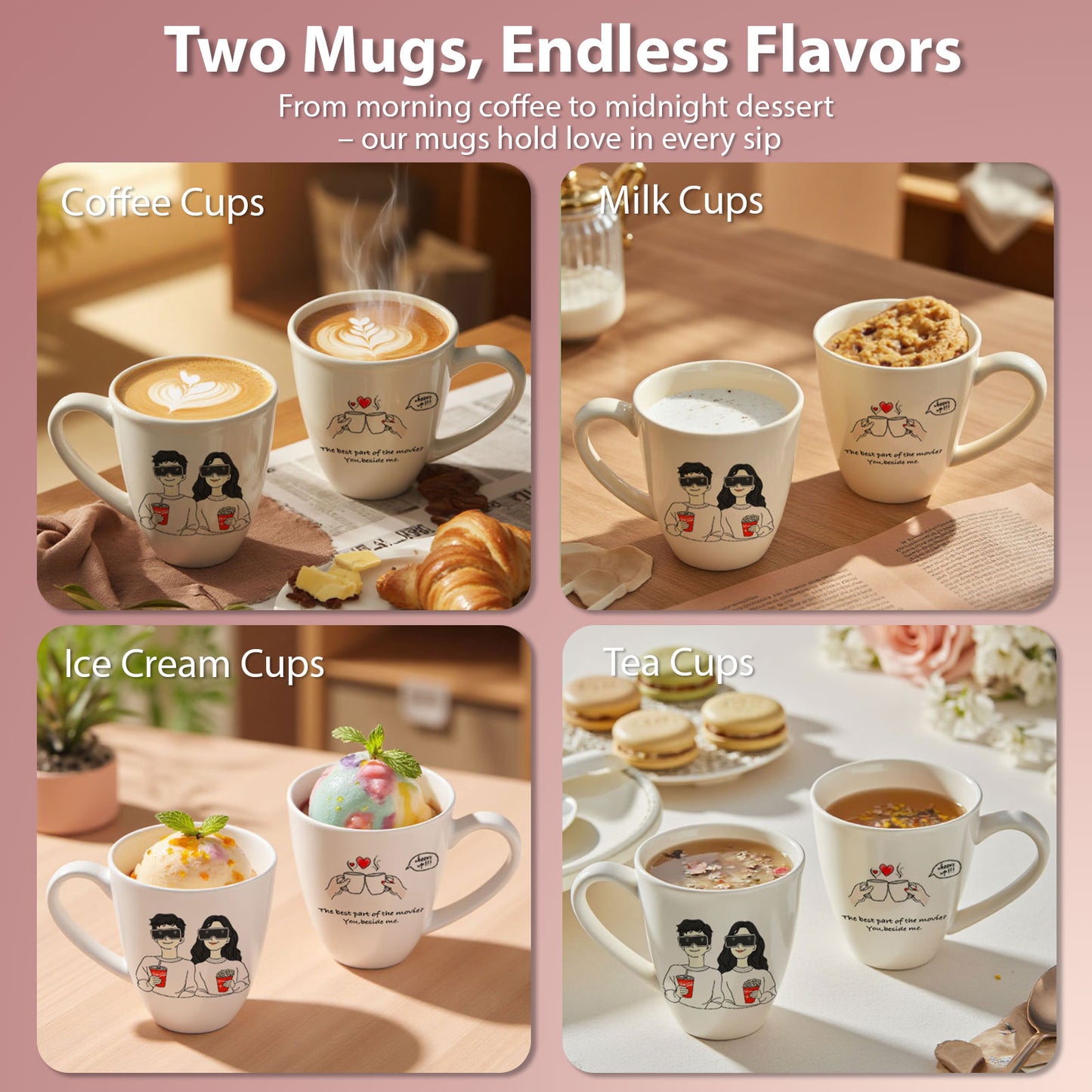 Mr and Mrs Gifts Coffee Mugs, Wedding Gifts for Couple, Anniversary Gifts Engagement Gifts for Newlyweds, Couples Gifts, Birthday Gifts for Her Him, Husband Wife, Gift for Girlfriend, Boyfriend