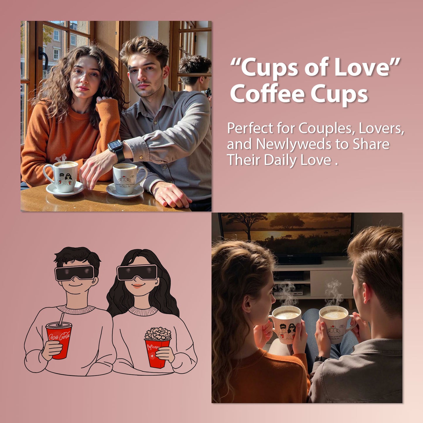 Mr and Mrs Gifts Coffee Mugs, Wedding Gifts for Couple, Anniversary Gifts Engagement Gifts for Newlyweds, Couples Gifts, Birthday Gifts for Her Him, Husband Wife, Gift for Girlfriend, Boyfriend