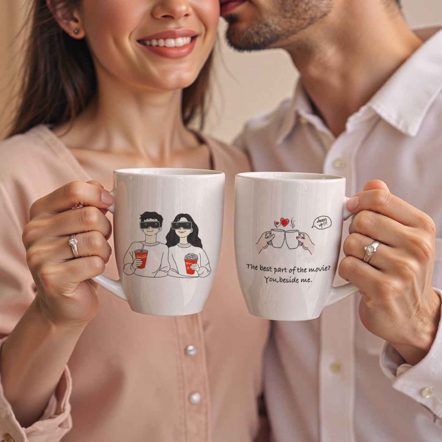 Mr and Mrs Gifts Coffee Mugs, Wedding Gifts for Couple, Anniversary Gifts Engagement Gifts for Newlyweds, Couples Gifts, Birthday Gifts for Her Him, Husband Wife, Gift for Girlfriend, Boyfriend