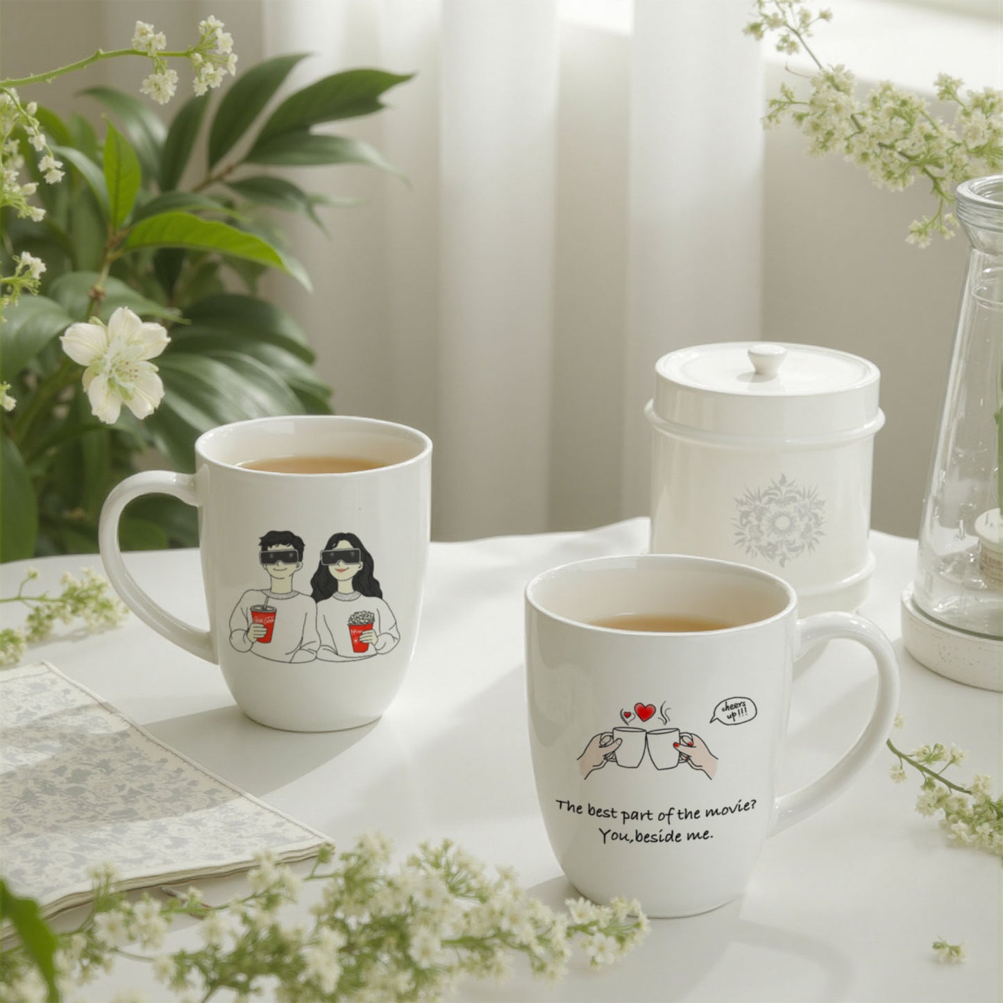 Mr and Mrs Gifts Coffee Mugs, Wedding Gifts for Couple, Anniversary Gifts Engagement Gifts for Newlyweds, Couples Gifts, Birthday Gifts for Her Him, Husband Wife, Gift for Girlfriend, Boyfriend