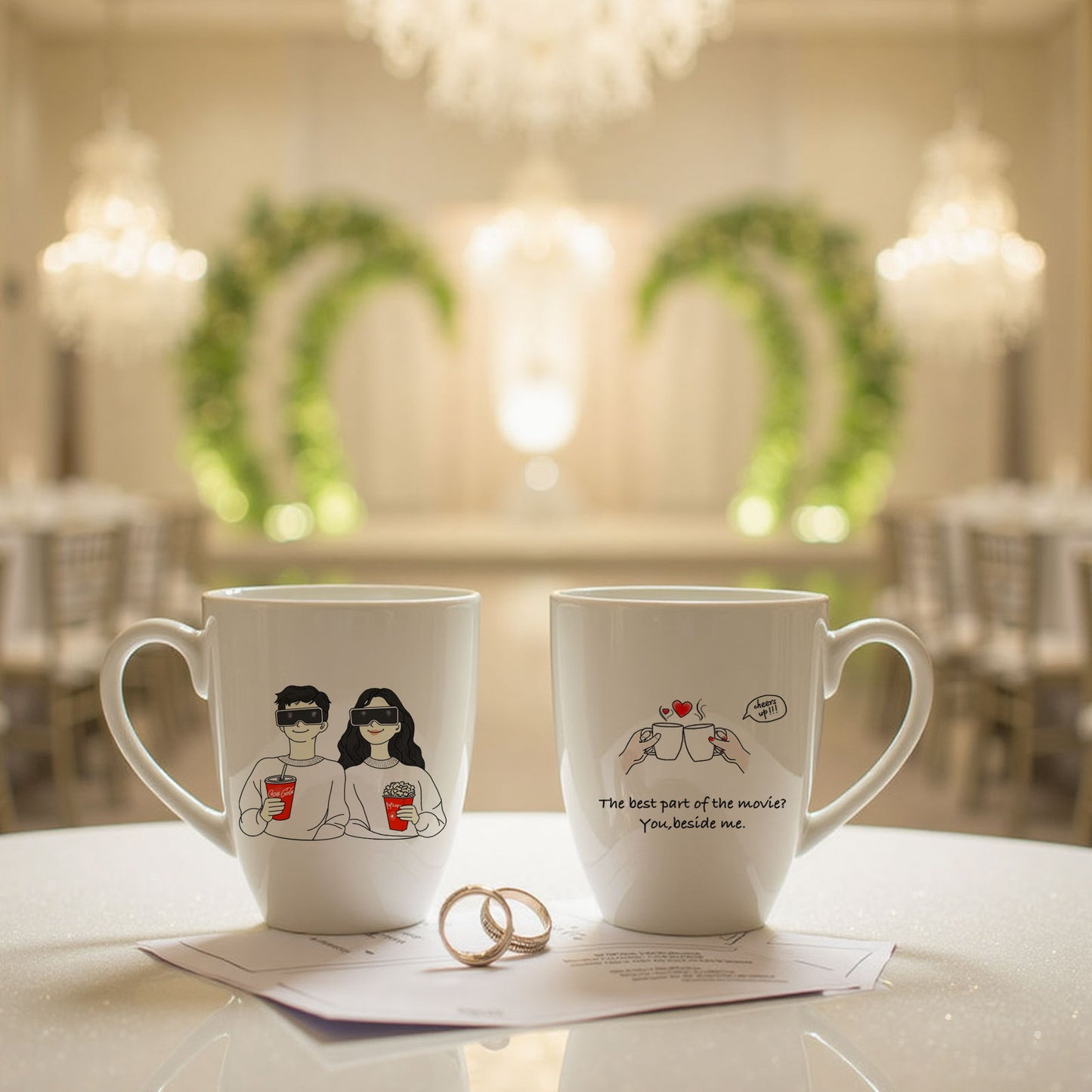 Mr and Mrs Gifts Coffee Mugs,  Wedding Gifts for Couple, Anniversary Gifts Engagement Gifts for Newlyweds, Couples Gifts, Birthday Gifts for Her Him, Husband Wife, Gift for Girlfriend, Boyfriend